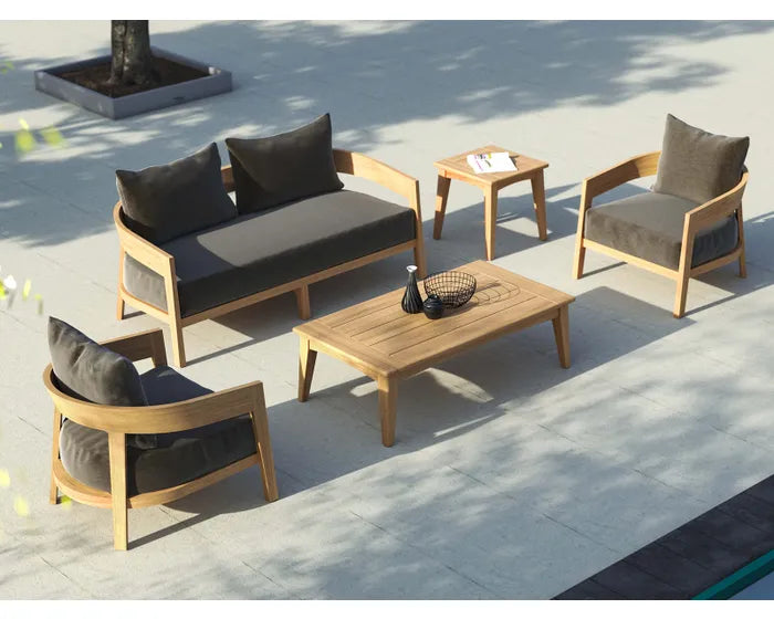 Ubud 4pc Teak Outdoor Lounge Setting